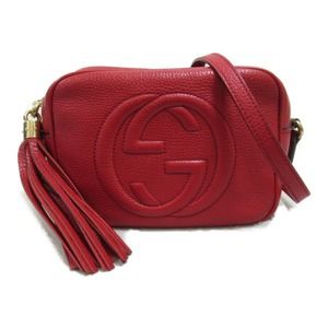 Gucci Gg Soho Disco Shoulder Bag Red